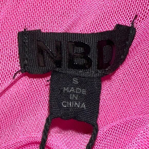 NWT Revolve NBD Hot Pink Diem Bodycon Cutout Mini Dress Barbiecore Size Small - Picture 5 of 16